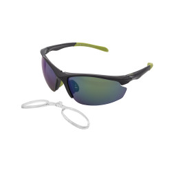 INVU Occhiali Da Sole Polarizzati Uomo Sportivi A2508J Grigio Giallo Con Clip Interno Lenti Intercambiabili
