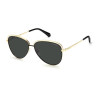 Occhiali da sole PLD 4103/S 2M2 Oro Nero Lenti Polarizzate 100% UV PROTECT