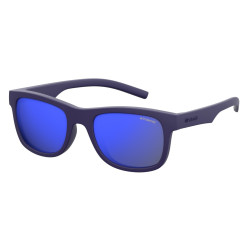 Polaroid Occhiali da sole Bimbo PLD 8020 CIW Blu Lenti Polarizzate 100% UV PROTECT GOMMA