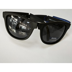 INVU Occhiali Da Sole Polarizzati Vintage Unisex B2044A Pieghevole Nero